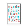 Picture of Multi Color Block Alphabet _GroupedProduct_Rectangle_Portrait_Mini_ _GroupedProduct_Rectangle_Portrait_Framed_Matted_