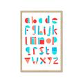Picture of Multi Color Block Alphabet _GroupedProduct_Rectangle_Portrait_Mini_ _GroupedProduct_Rectangle_Portrait_Framed_Matted_
