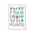 Picture of Multi Color Block Alphabet _GroupedProduct_Rectangle_Portrait_Mini_ _GroupedProduct_Rectangle_Portrait_Framed_Matted_