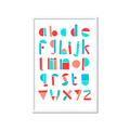Picture of Multi Color Block Alphabet _GroupedProduct_Rectangle_Portrait_Mini_ _GroupedProduct_Rectangle_Portrait_Framed_Matted_