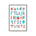 Picture of Multi Color Block Alphabet _GroupedProduct_Rectangle_Portrait_Mini_ _GroupedProduct_Rectangle_Portrait_Framed_Matted_