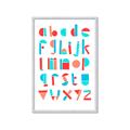 Picture of Multi Color Block Alphabet _GroupedProduct_Rectangle_Portrait_Mini_ _GroupedProduct_Rectangle_Portrait_Framed_Matted_