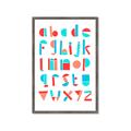 Picture of Multi Color Block Alphabet _GroupedProduct_Rectangle_Portrait_Mini_ _GroupedProduct_Rectangle_Portrait_Framed_Matted_
