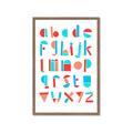 Picture of Multi Color Block Alphabet _GroupedProduct_Rectangle_Portrait_Mini_ _GroupedProduct_Rectangle_Portrait_Framed_Matted_