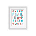 Picture of Multi Color Block Alphabet _GroupedProduct_Rectangle_Portrait_Mini_ _GroupedProduct_Rectangle_Portrait_Framed_Matted_