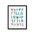 Picture of Multi Color Block Alphabet _GroupedProduct_Rectangle_Portrait_Mini_ _GroupedProduct_Rectangle_Portrait_Framed_Matted_