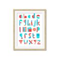 Picture of Multi Color Block Alphabet _GroupedProduct_Rectangle_Portrait_Mini_ _GroupedProduct_Rectangle_Portrait_Framed_Matted_