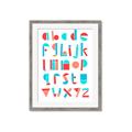 Picture of Multi Color Block Alphabet _GroupedProduct_Rectangle_Portrait_Mini_ _GroupedProduct_Rectangle_Portrait_Framed_Matted_