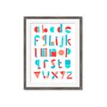 Picture of Multi Color Block Alphabet _GroupedProduct_Rectangle_Portrait_Mini_ _GroupedProduct_Rectangle_Portrait_Framed_Matted_