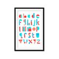 Picture of Multi Color Block Alphabet _GroupedProduct_Rectangle_Portrait_Mini_ _GroupedProduct_Rectangle_Portrait_Framed_Matted_