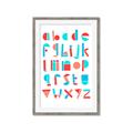 Picture of Multi Color Block Alphabet _GroupedProduct_Rectangle_Portrait_Mini_ _GroupedProduct_Rectangle_Portrait_Framed_Matted_