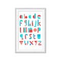 Picture of Multi Color Block Alphabet _GroupedProduct_Rectangle_Portrait_Mini_ _GroupedProduct_Rectangle_Portrait_Framed_Matted_
