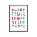 Picture of Multi Color Block Alphabet _GroupedProduct_Rectangle_Portrait_Mini_ _GroupedProduct_Rectangle_Portrait_Framed_Matted_