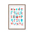 Picture of Multi Color Block Alphabet _GroupedProduct_Rectangle_Portrait_Mini_ _GroupedProduct_Rectangle_Portrait_Framed_Matted_