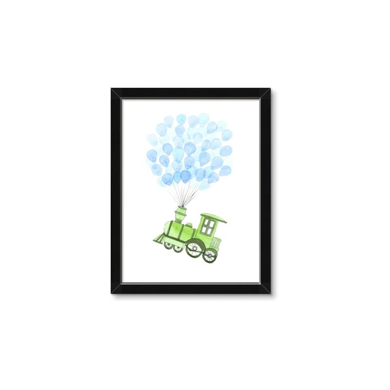 Picture of Balloon Train  _GroupedProduct_Rectangle_Portrait_Mini_ _GroupedProduct_Rectangle_Portrait_Framed_Matted_