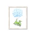 Picture of Balloon Train  _GroupedProduct_Rectangle_Portrait_Mini_ _GroupedProduct_Rectangle_Portrait_Framed_Matted_