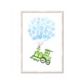 Picture of Balloon Train  _GroupedProduct_Rectangle_Portrait_Mini_ _GroupedProduct_Rectangle_Portrait_Framed_Matted_