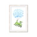 Picture of Balloon Train  _GroupedProduct_Rectangle_Portrait_Mini_ _GroupedProduct_Rectangle_Portrait_Framed_Matted_
