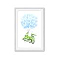 Picture of Balloon Train  _GroupedProduct_Rectangle_Portrait_Mini_ _GroupedProduct_Rectangle_Portrait_Framed_Matted_