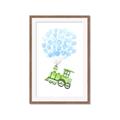 Picture of Balloon Train  _GroupedProduct_Rectangle_Portrait_Mini_ _GroupedProduct_Rectangle_Portrait_Framed_Matted_