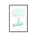Picture of Balloon Plane _GroupedProduct_Rectangle_Portrait_Mini_ _GroupedProduct_Rectangle_Portrait_Framed_Matted_