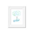 Picture of Balloon Plane _GroupedProduct_Rectangle_Portrait_Mini_ _GroupedProduct_Rectangle_Portrait_Framed_Matted_