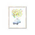 Picture of Balloon Car _GroupedProduct_Rectangle_Portrait_Mini_ _GroupedProduct_Rectangle_Portrait_Framed_Matted_