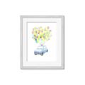 Picture of Balloon Car _GroupedProduct_Rectangle_Portrait_Mini_ _GroupedProduct_Rectangle_Portrait_Framed_Matted_