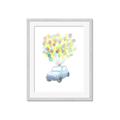Picture of Balloon Car _GroupedProduct_Rectangle_Portrait_Mini_ _GroupedProduct_Rectangle_Portrait_Framed_Matted_