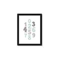 Picture of Mint Numbers _GroupedProduct_Rectangle_Portrait_Mini_ _GroupedProduct_Rectangle_Portrait_Framed_Matted_