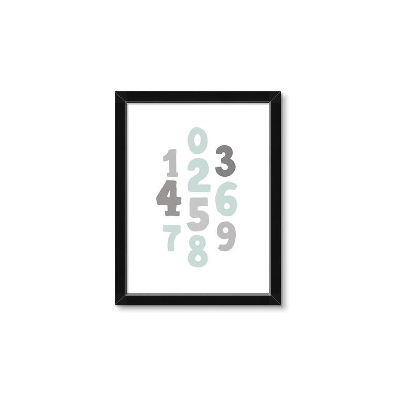 Picture of Mint Numbers _GroupedProduct_Rectangle_Portrait_Mini_ _GroupedProduct_Rectangle_Portrait_Framed_Matted_
