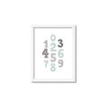 Picture of Mint Numbers _GroupedProduct_Rectangle_Portrait_Mini_ _GroupedProduct_Rectangle_Portrait_Framed_Matted_