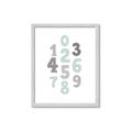 Picture of Mint Numbers _GroupedProduct_Rectangle_Portrait_Mini_ _GroupedProduct_Rectangle_Portrait_Framed_Matted_