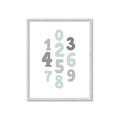 Picture of Mint Numbers _GroupedProduct_Rectangle_Portrait_Mini_ _GroupedProduct_Rectangle_Portrait_Framed_Matted_