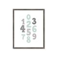 Picture of Mint Numbers _GroupedProduct_Rectangle_Portrait_Mini_ _GroupedProduct_Rectangle_Portrait_Framed_Matted_