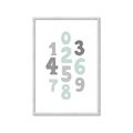Picture of Mint Numbers _GroupedProduct_Rectangle_Portrait_Mini_ _GroupedProduct_Rectangle_Portrait_Framed_Matted_
