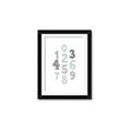Picture of Mint Numbers _GroupedProduct_Rectangle_Portrait_Mini_ _GroupedProduct_Rectangle_Portrait_Framed_Matted_