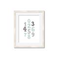 Picture of Mint Numbers _GroupedProduct_Rectangle_Portrait_Mini_ _GroupedProduct_Rectangle_Portrait_Framed_Matted_