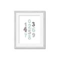 Picture of Mint Numbers _GroupedProduct_Rectangle_Portrait_Mini_ _GroupedProduct_Rectangle_Portrait_Framed_Matted_