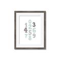 Picture of Mint Numbers _GroupedProduct_Rectangle_Portrait_Mini_ _GroupedProduct_Rectangle_Portrait_Framed_Matted_