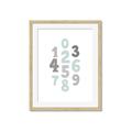 Picture of Mint Numbers _GroupedProduct_Rectangle_Portrait_Mini_ _GroupedProduct_Rectangle_Portrait_Framed_Matted_