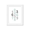 Picture of Mint Numbers _GroupedProduct_Rectangle_Portrait_Mini_ _GroupedProduct_Rectangle_Portrait_Framed_Matted_