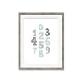Picture of Mint Numbers _GroupedProduct_Rectangle_Portrait_Mini_ _GroupedProduct_Rectangle_Portrait_Framed_Matted_