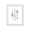 Picture of Mint Numbers _GroupedProduct_Rectangle_Portrait_Mini_ _GroupedProduct_Rectangle_Portrait_Framed_Matted_