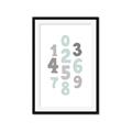 Picture of Mint Numbers _GroupedProduct_Rectangle_Portrait_Mini_ _GroupedProduct_Rectangle_Portrait_Framed_Matted_