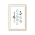 Picture of Mint Numbers _GroupedProduct_Rectangle_Portrait_Mini_ _GroupedProduct_Rectangle_Portrait_Framed_Matted_