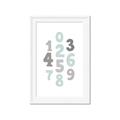 Picture of Mint Numbers _GroupedProduct_Rectangle_Portrait_Mini_ _GroupedProduct_Rectangle_Portrait_Framed_Matted_