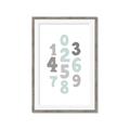 Picture of Mint Numbers _GroupedProduct_Rectangle_Portrait_Mini_ _GroupedProduct_Rectangle_Portrait_Framed_Matted_