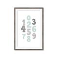Picture of Mint Numbers _GroupedProduct_Rectangle_Portrait_Mini_ _GroupedProduct_Rectangle_Portrait_Framed_Matted_