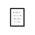 Picture of Mint Alphabet I _GroupedProduct_Rectangle_Portrait_Mini_ _GroupedProduct_Rectangle_Portrait_Framed_Matted_